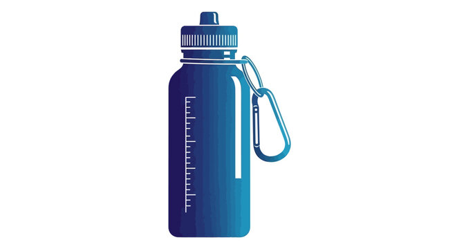 Blue Reusable Water Bottle.