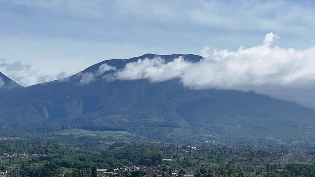Gede Mountain in the morning 