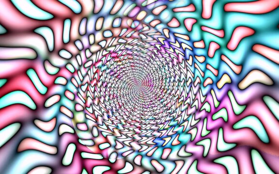 Abstract, chaotic geometry with binary code and light passes. Awesome for backgrounds and splash screens