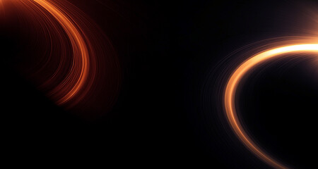 Naklejka premium Abstract yellow and pink Neon Light Circle Background with Glowing Energy Ring.Abstract Neon Light Streak Background