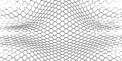 Mesh texture for fishing nets. Grunge pattern for sportswear or soccer goal, volleyball net, basketball hoop, hockey, athletics. Grunge background © rezel