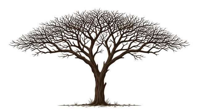 Bare Tree Without Leaves.