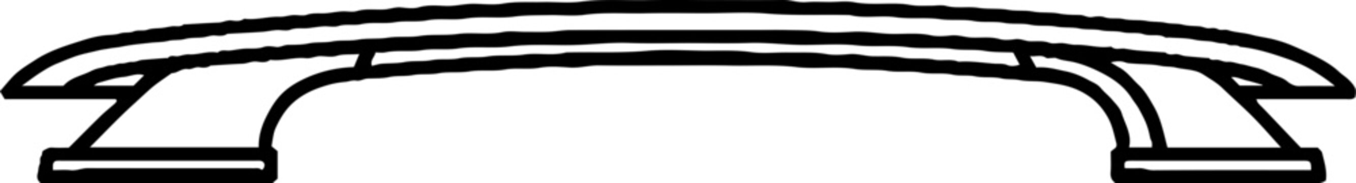 Modern car rear wing spoiler side profile