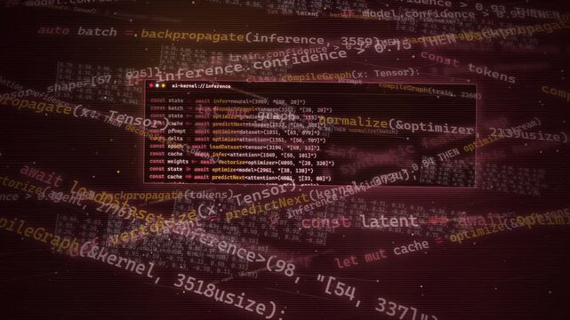AI Machine Learning Code Background Futuristic Digital Data Interface