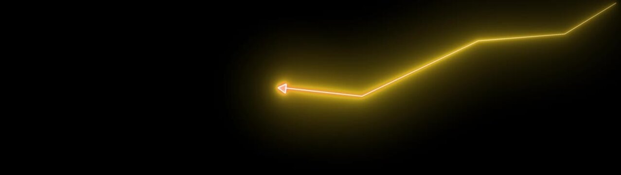 Business concept showing downward arrow representing financial loss and economic decline with negative growth and market crisis in a professional corporate environment