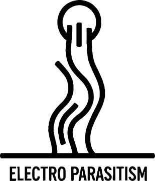 Abstract Symbol for Electronic Parasitism Concept