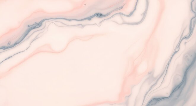 Sophisticated blend of soft blush pink and slate gray hues creates a subtle marbleized texture with fluid swirls and elegant smoky patterns, fluid, overlay, soft