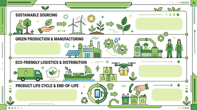 Sustainable practices for a greener future from sourcing to end-of-life management