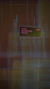 Cyber Security Access Denied 403 Error on Digital Screen