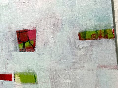 Pink Beige Abstract Acrylic Painting Soft Rectangle Block Texture Background