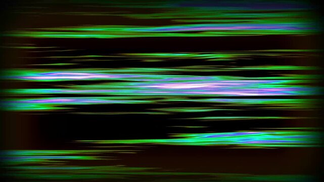 Colorful Glitch Light Streaks Animation | Futuristic Neon Speed Lines Background 4K