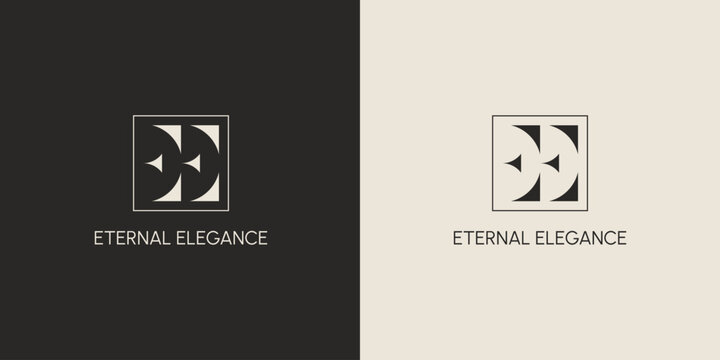 Letter EE Monogram logo