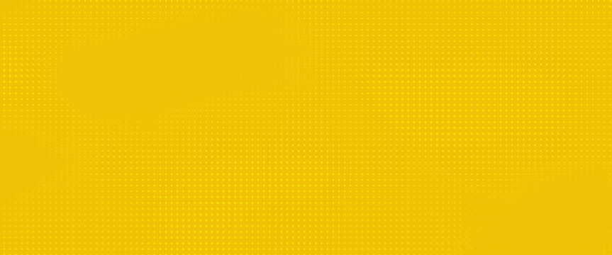 Titik-titik halftone warna kuning oranye pola tekstur gradien dengan latar belakang teknologi digital. Dots pop art komik dengan latar belakang musim panas.