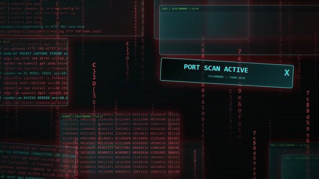 Cyber Attack Privilege Escalation Digital Code Background