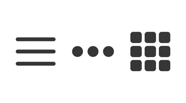 Geometric shapes arranged in a pattern on a white surface