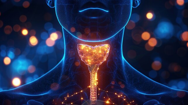 Hyperthyroidism Medical Concept, Overactive Thyroid Gland Disorder, Endocrine System Dysfunction, Symptoms, Anatomy Infographic, Graves Disease, Thyroid Hormone Imbalance,