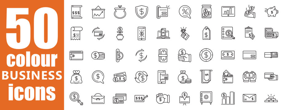 business icons, finance icons, banking, investment, money, analytics, office, management, accounting, marketing, economy, chart, graph, profit, startup, strategy, planning, financial, ui icons, outlin