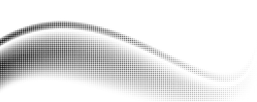 Grunge halftone gradient texture. Pixel noise bitmap pattern background. Fading comic cartoon overlay. Black vanishing dotted grain grit wallpaper. Rasterized pixelated anime or manga backdrop. Vector