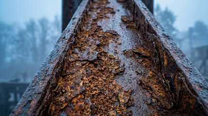 Fototapeta premium Rust Metal Texture Macro Dramatic - Arte digital 4K para uso comercial