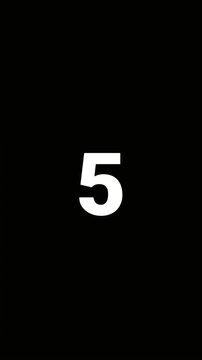 A simple 10-second countdown video (black background, white text)
