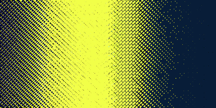 abstract halftone gradient pattern yellow to navy blue