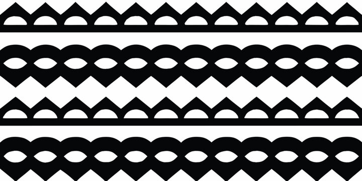 geometric stripe pattern black and white repeating design