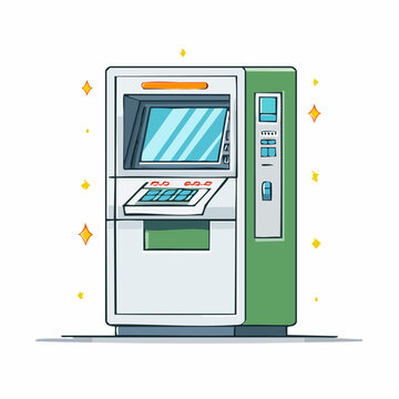 Illustration of an ATM machine
