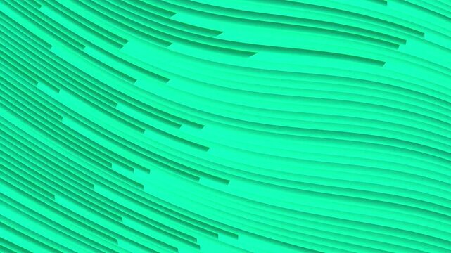 Abstract Motion Background Featuring Flowing Mint Green Parallel Lines