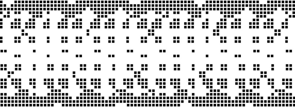 Pixel mosaic background, cube dots pattern. Digital vector square dot gradient with halftone effect, grid fade geometric, pixel art bg
