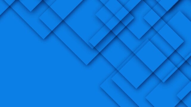 Abstract Blue Square Geometric Background Animation