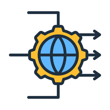 Tcp Icon - Lineal Color