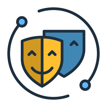 Subnet Mask Icon - Lineal Color