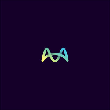 This minimalist geometric corporate identity features the letter M seamlessly integrated with an arc bridge, delivering a professional linear vector asset suitable for modern business, finance, 