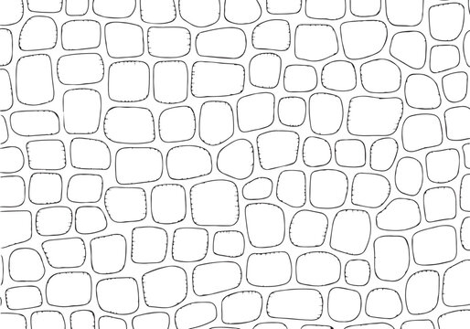 Black and white crocodile skin pattern