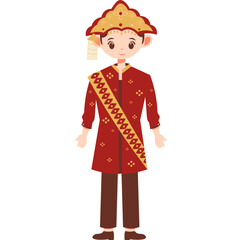 Fototapeta premium traditional clothing illustration