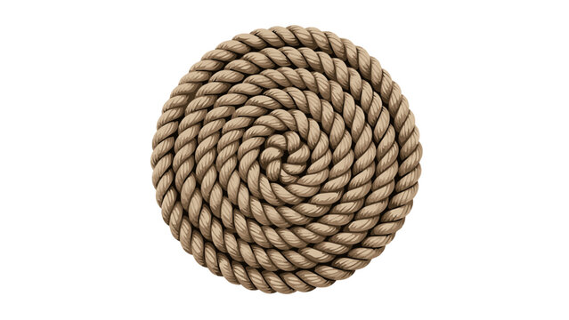 Coiled Rope Circle Design.