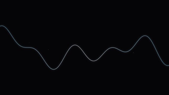 Abstract waveform visualization on black background.