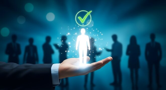 Successful human resources talent acquisition recruitment and ideal candidate selection