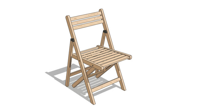 Wooden Folding Chair Furniture.