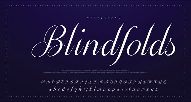 Signature script lettering font