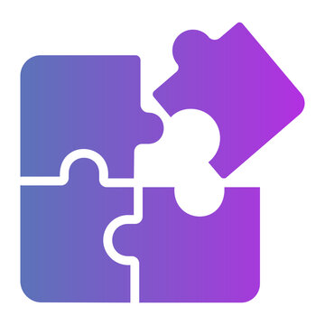 Puzzle game Line Gradient Icon