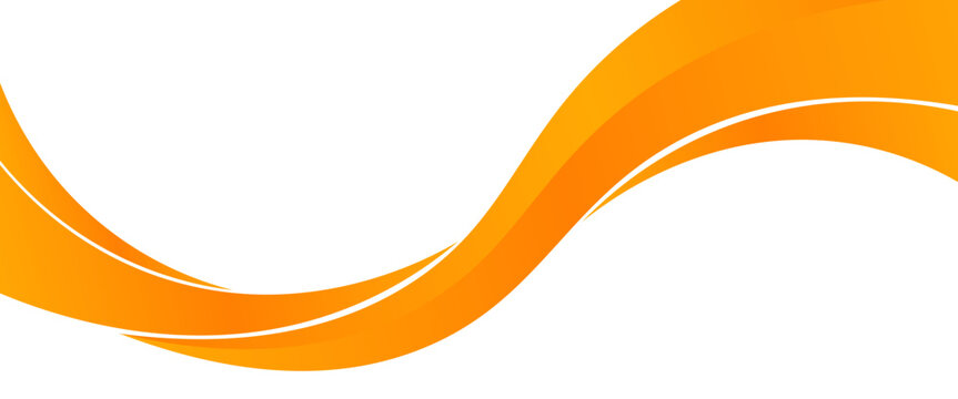 Vector orange line background curve element with white space for text and message design, overlapping layers, vector. eps 10