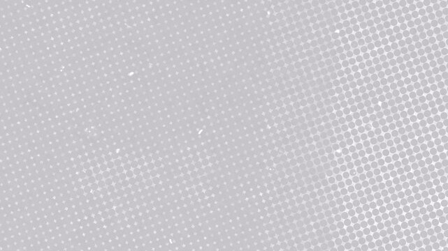 Gray Dust Halftone Background,Soft dotted texture loop with subtle floating white dust animation.Video effect for video editing.