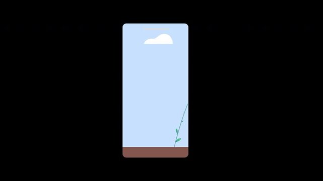 Do Not Disturb Digital Detox Screen Time Reduction Healthy Digital Life 2D Motion Animation 4K