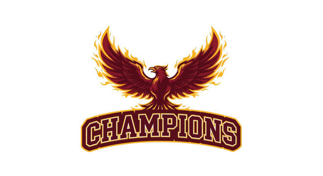 Phoenix Bird of Fire Symbol of Champions.