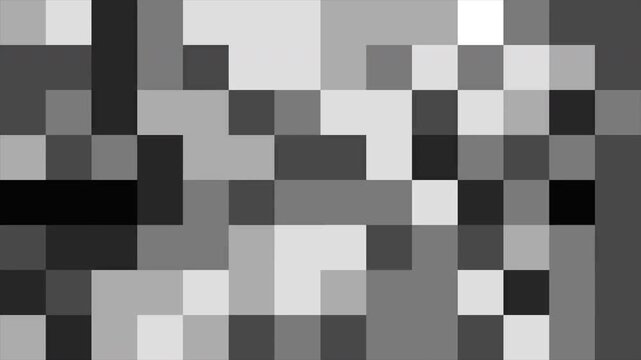 Grayscale Mosaic Censored Animation for Privacy and Prohibition Design Concepts 4k video