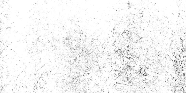 Abstract grunge texture with black scratches and distressed overlay effect on transparent background