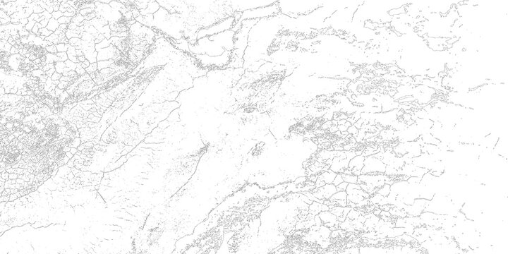 Cracked earth texture overlay with dry soil pattern isolated on transparent background