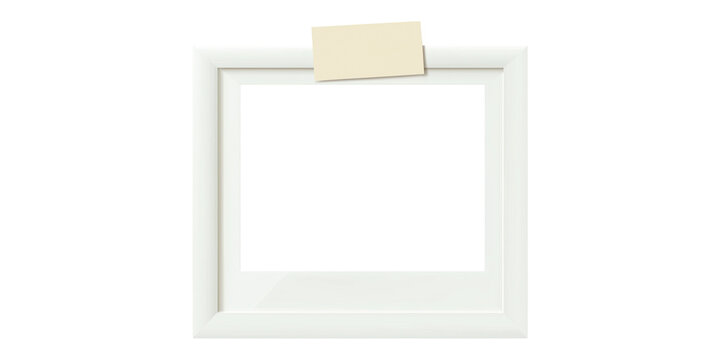 Blank Instant Photo Frame Mockup Template Isolated on Transparent Background