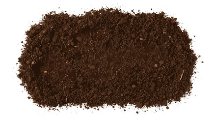 Fototapeta na wymiar Illustration showing brown soil dirt earth ground pile garden nature agriculture organic plant background growth.